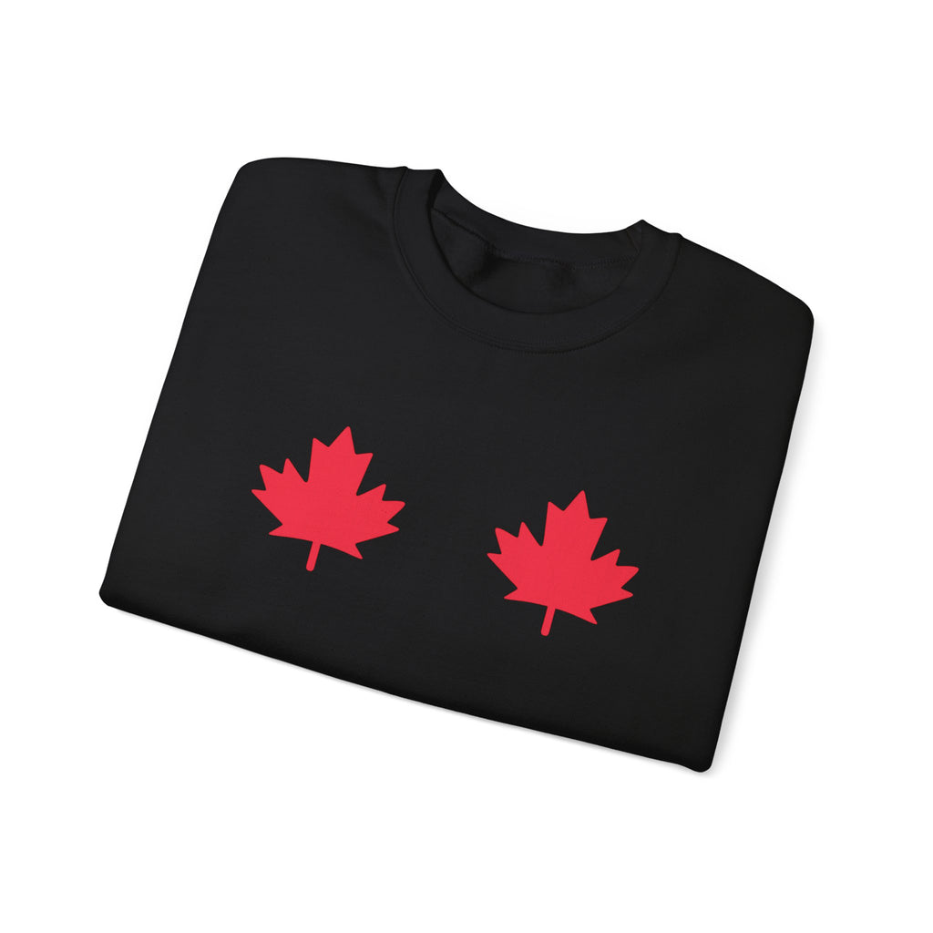 Black Crewneck — Red Maples