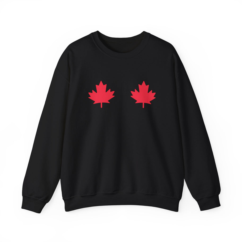 Black Crewneck — Red Maples
