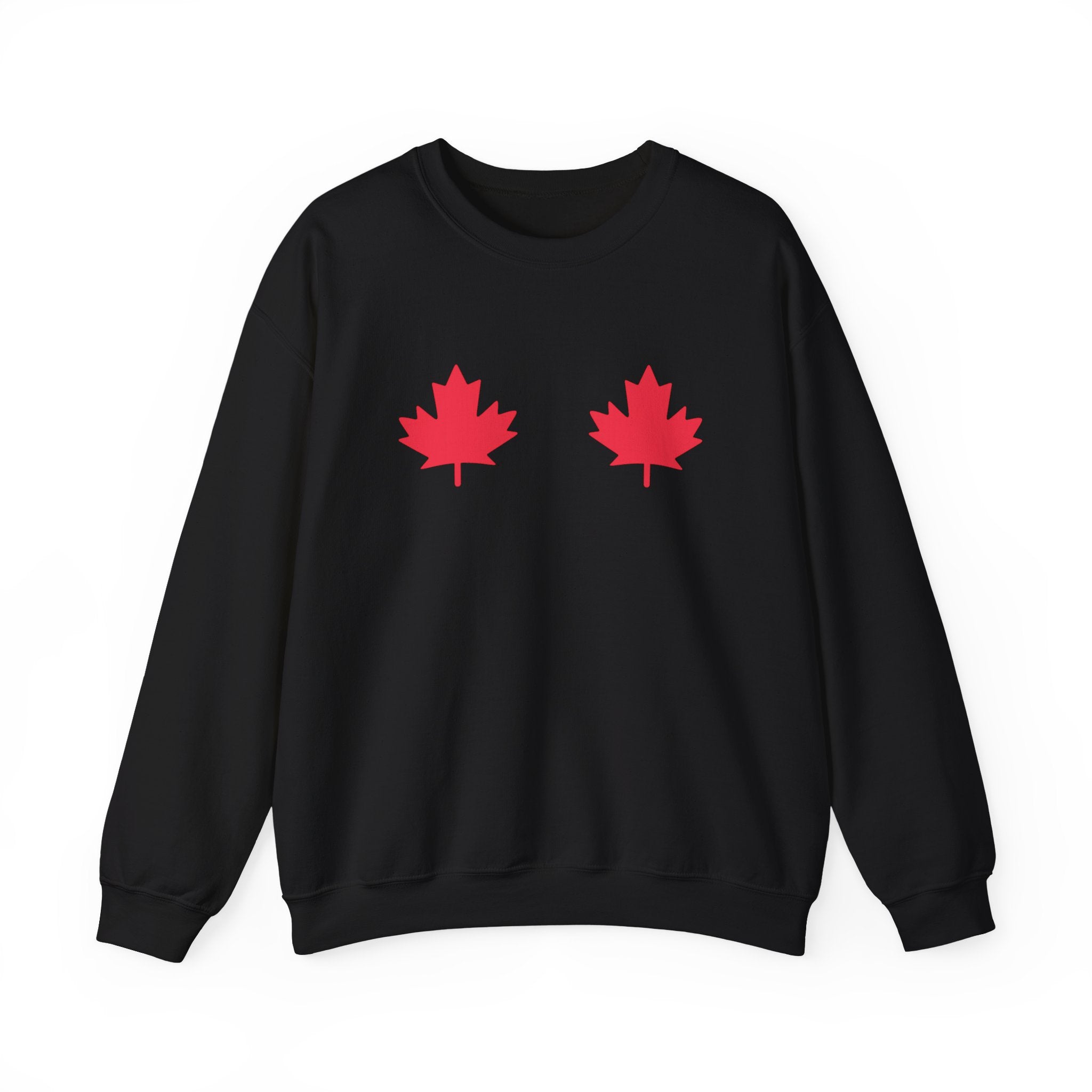 Black Crewneck — Red Maples