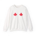White Crewneck — Red Maples