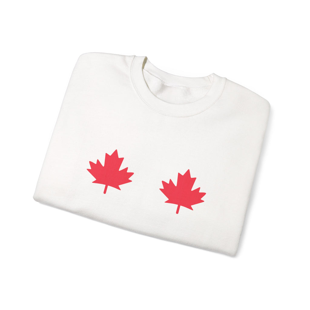 White Crewneck — Red Maples