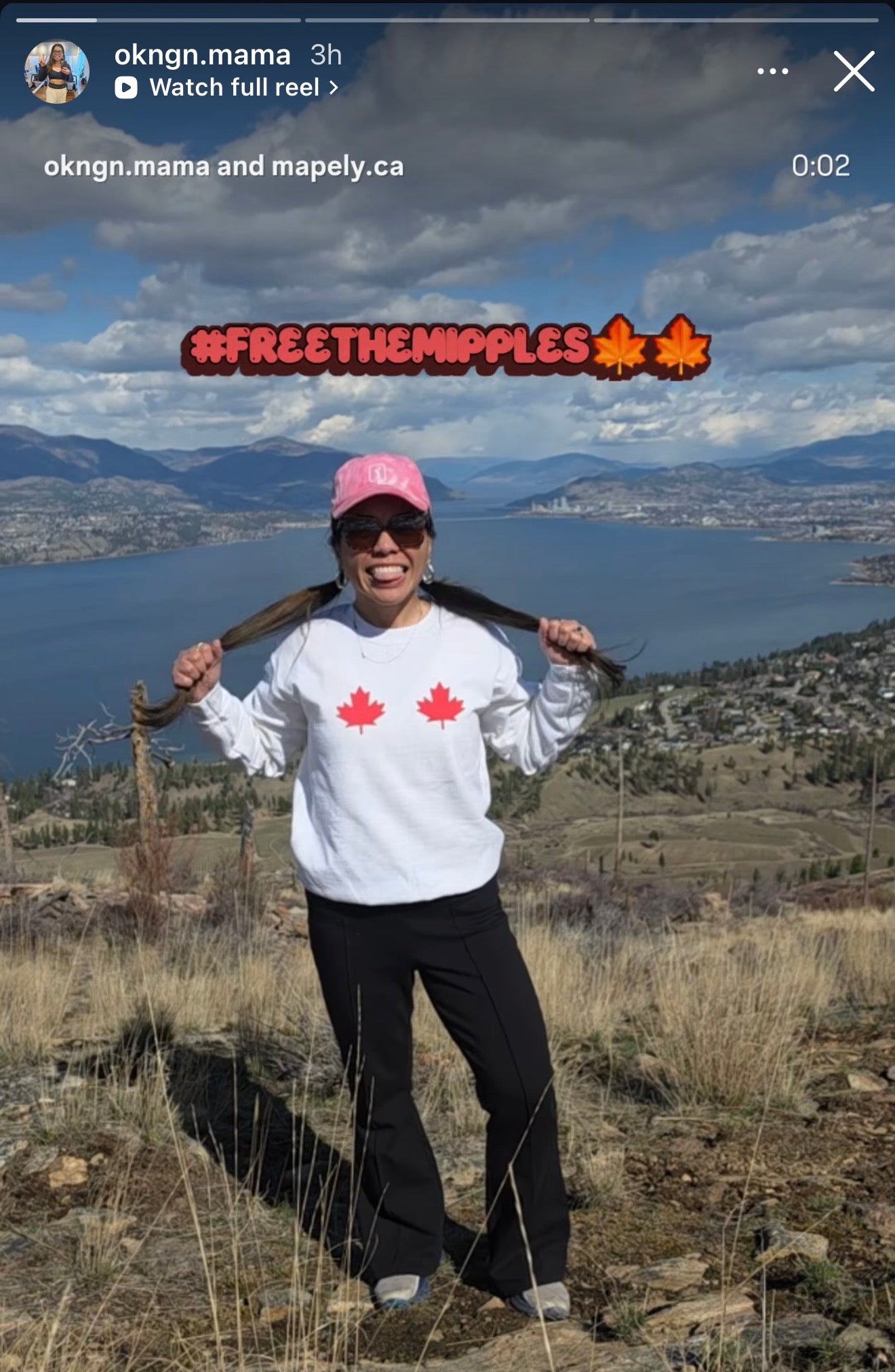White Crewneck — Red Maples